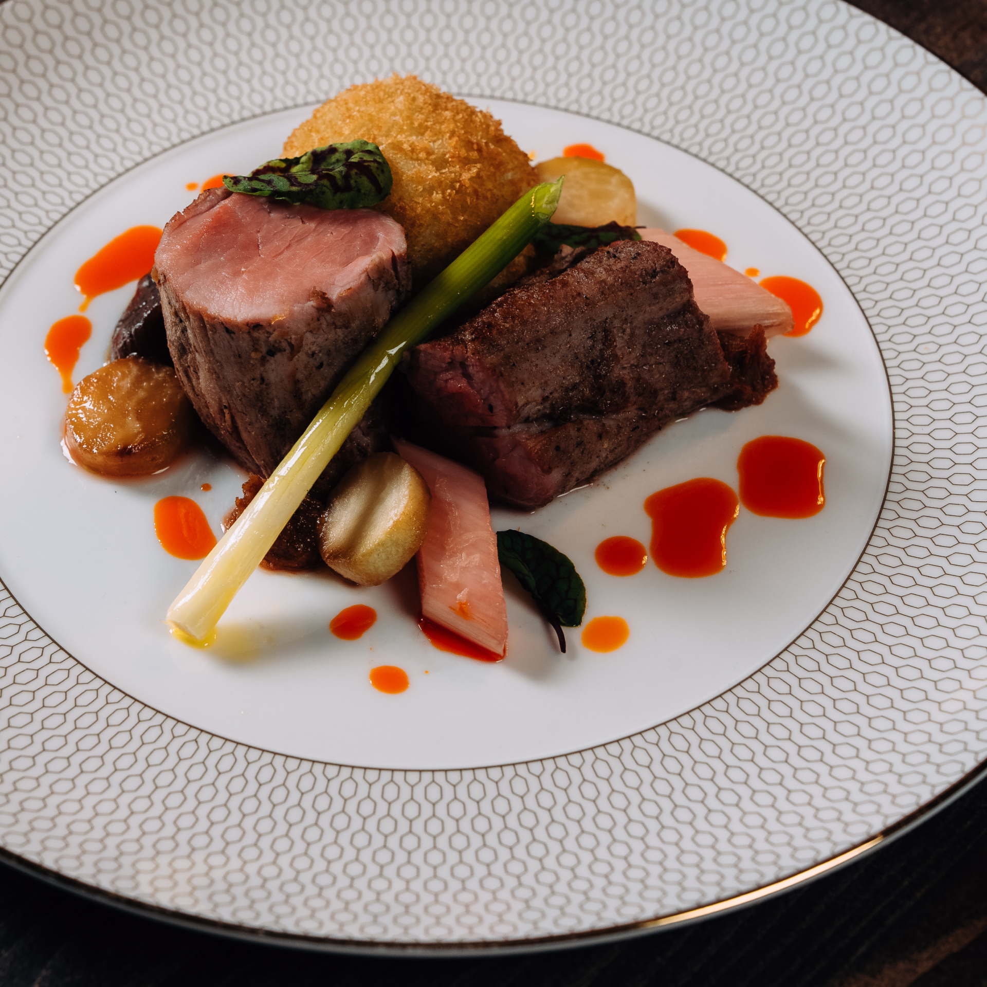 Plated dish at Lunar